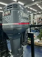 Мотор лодочный подвесной Yamaha 2-х тактный 200 FETOX б/у