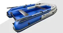 Лодка надувная ПВХ REEF Triton 370S-MAX (Серый + синий)