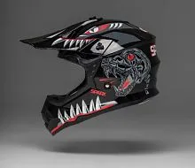 Шлем детский кроссовый SPARX Jet Monster WS-905 Black 2025