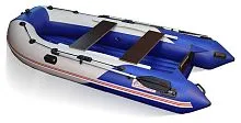 Лодка надувная ПВХ Хантер СТЕЛС 335 Аэро (Синий + белый)