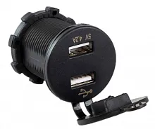 Разъем USB 5В 4.2А и вольтметр цифровой 5-30 В