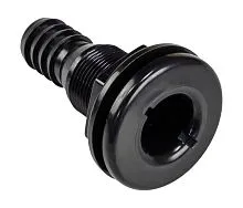 Разъем водосброса пластиковый 25 мм черный