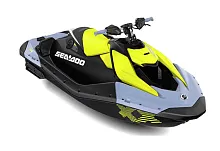 Гидроцикл BRP Sea-Doo Spark 1up Trixx 90 IBR 2024 Vapor Blue and Neon Yellow