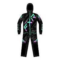 Комбинезон подростковый утеплённый FXR CX Black Camo Mint-E Pink Fade 2023