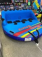 Аттракцион буксируемый Water Sports Диско Синий 4 местный