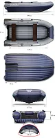 Лодка надувная ПВХ Флагман DK 380 JET (полимерное бронирование дна)