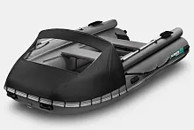 Лодка надувная ПВХ Gladiator E 450 X (Темно-серый)