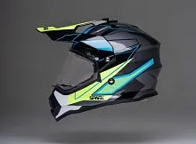 Шлем детский кроссовый SPARX Pixel Grey Yellow 2026