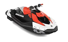 Гидроцикл BRP Sea-Doo Spark 1up Trixx 90 IBR 2024 Dragon Red and Bright White