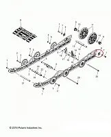 Втулка распорная натяжителя гусеницы снегохода Polaris 550-600-800-850 INDY/PRO-RMK/VOYAGEUR