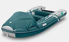 Лодка надувная ПВХ Gladiator E 450PRO (Морской зелёный-белый)