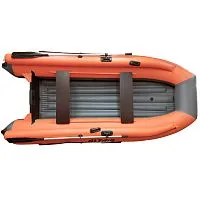 Лодка надувная ПВХ ALTAIR HDS 420 Фальшборт НДНД (Оранжево-серый)