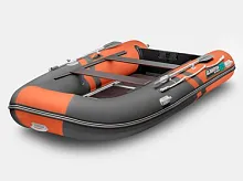 Лодка надувная ПВХ Gladiator B 370 (Оранжево-темносерый)