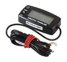 Прибор контроля оборотов двигателя (тахометр) индуктивный Runleader черный со сменной батарейкой