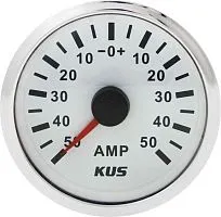 Прибор контроля силы тока (амперметр) 50-0-50А KUS/Tainor белый 
