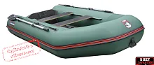 Лодка надувная ПВХ Хантер 290 ЛК (Зеленый)