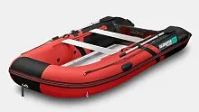 Лодка надувная ПВХ Gladiator B 370AL (Красно-черный)