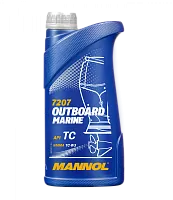 Масло Mannol Outboard Marine 2Т TC-W3 Полусинтетическое моторное 1л