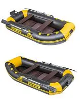 Лодка надувная ПВХ GAVIAL Lux 280 НТНД ELEGANT (Черный/желтый)
