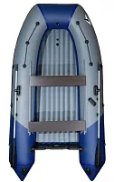 Лодка надувная ПВХ ORCA GT-400 (Серый/темносиний)