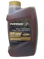 Масло Evinrude 2Т XD100 для ПЛМ Синтетическое моторное 0,946л 