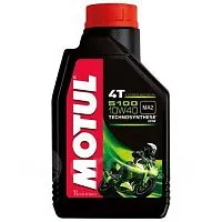 Масло Motul 4T 5100 10W40 Полусинтетическое моторное 1 л (для мотоцикла)