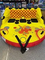 Аттракцион буксируемый Water Sports Ралли Желтый 3 местный