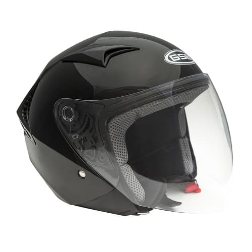 Шлем открытый GSB G-240 Black Glossy 2020 Шлем открытый GSB G-240 Black Glossy 2020