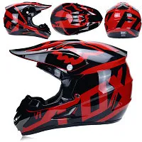 Шлем детский кроссовый FOX WLT-FX V1 Race Black Red 2021  Шлем детский кроссовый FOX WLT-FX V1 Race Black Red 2021