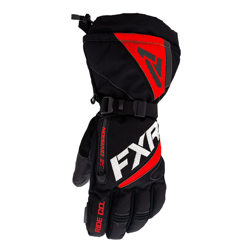 Перчатки FXR Fuel Black Red 2023 Перчатки FXR Fuel Black Red 2023