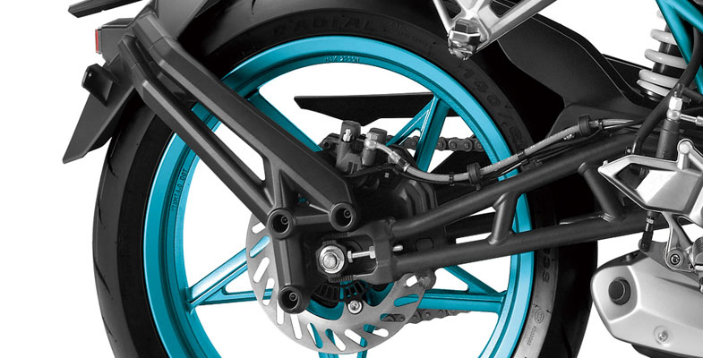 Тормозная система разрабатывалась совместно с одним из ведущих европейских производителей тормозных систем для мотоспорта J. Juan.