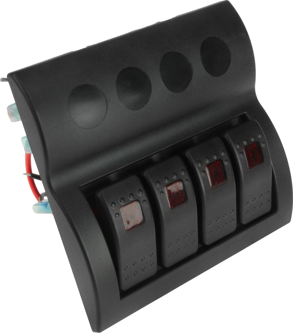 Панель электрическая 4 переключателя Панель электрическая 4 переключателя