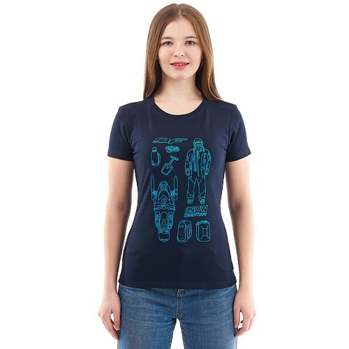 Футболка DRAGONFLY Snow Woman Blue 2025 Футболка DRAGONFLY Snow Woman Blue 2025