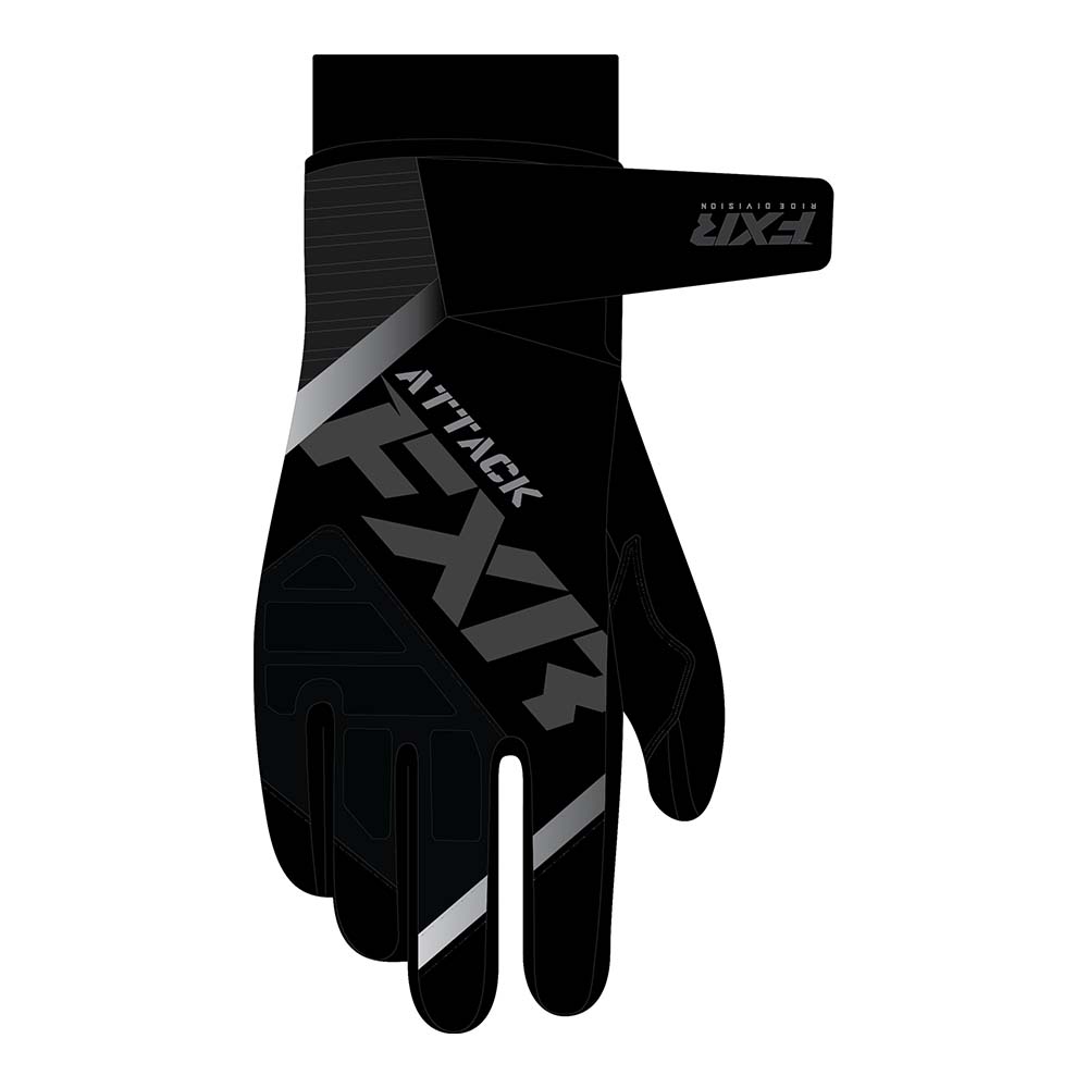 Перчатки FXR Attack Black 2024 Перчатки FXR Attack Black 2024
