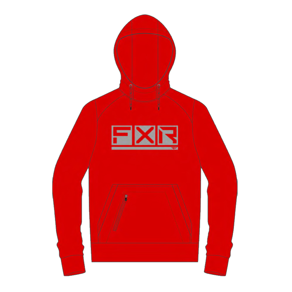 Толстовка FXR Podium Tech Red Grey 2025 Толстовка FXR Podium Tech Red Grey 2025