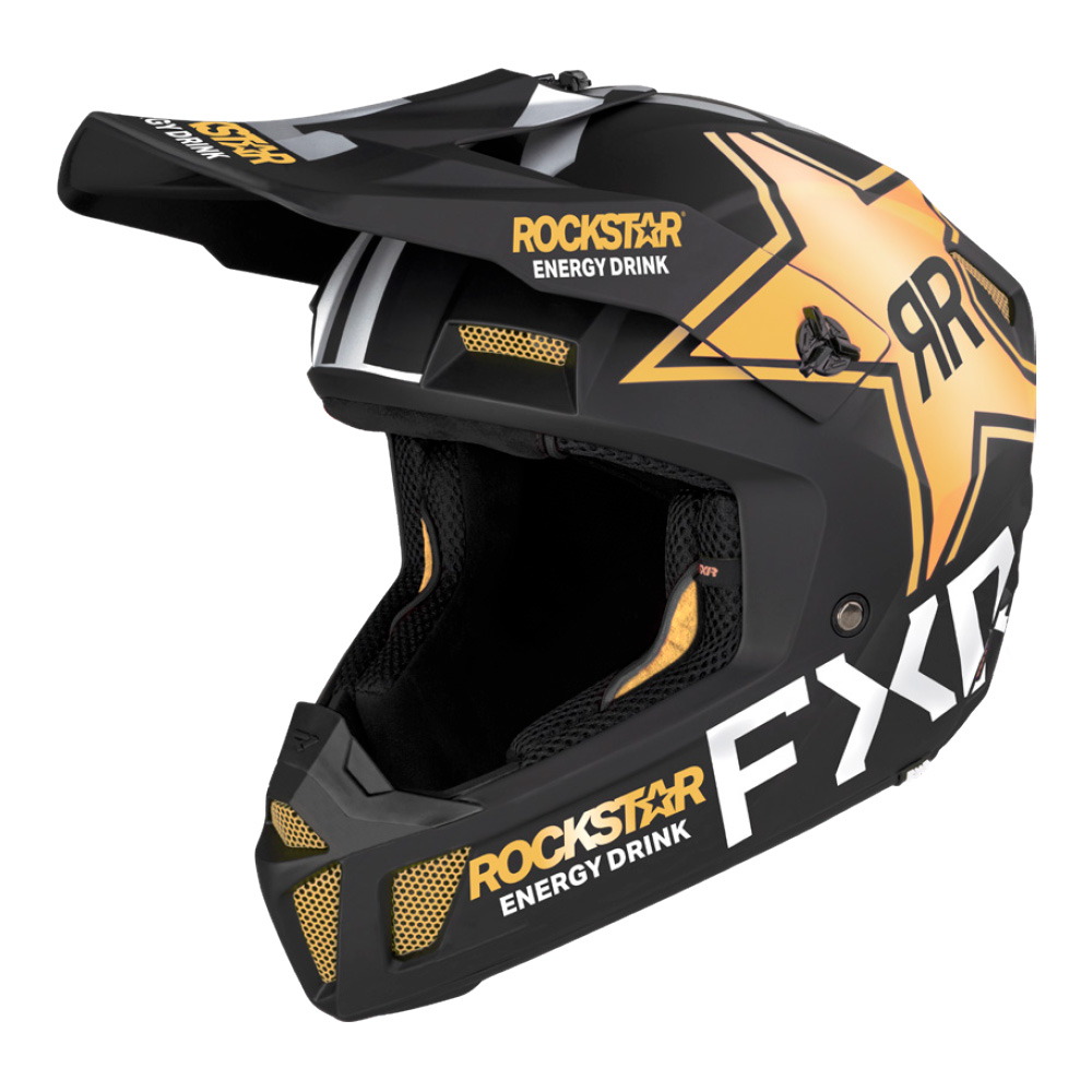 Шлем кроссовый FXR Clutch Rockstar 2022 Шлем кроссовый FXR Clutch Rockstar 2022