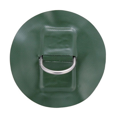 Кольцо D-образное малое с зеленой накладкой Кольцо D-образное малое с зеленой накладкой