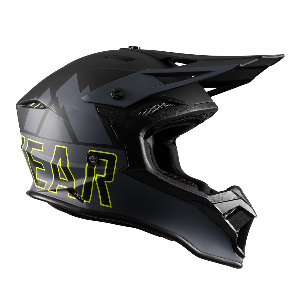 Шлем кроссовый JETHWEAR Mile Grey Yellow 2023 Шлем кроссовый JETHWEAR Mile Grey Yellow 2023