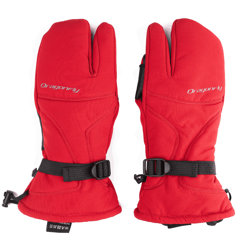 Варежки DRAGONFLY Snowmobile Mittens Red 2025 Варежки DRAGONFLY Snowmobile Mittens Red 2025