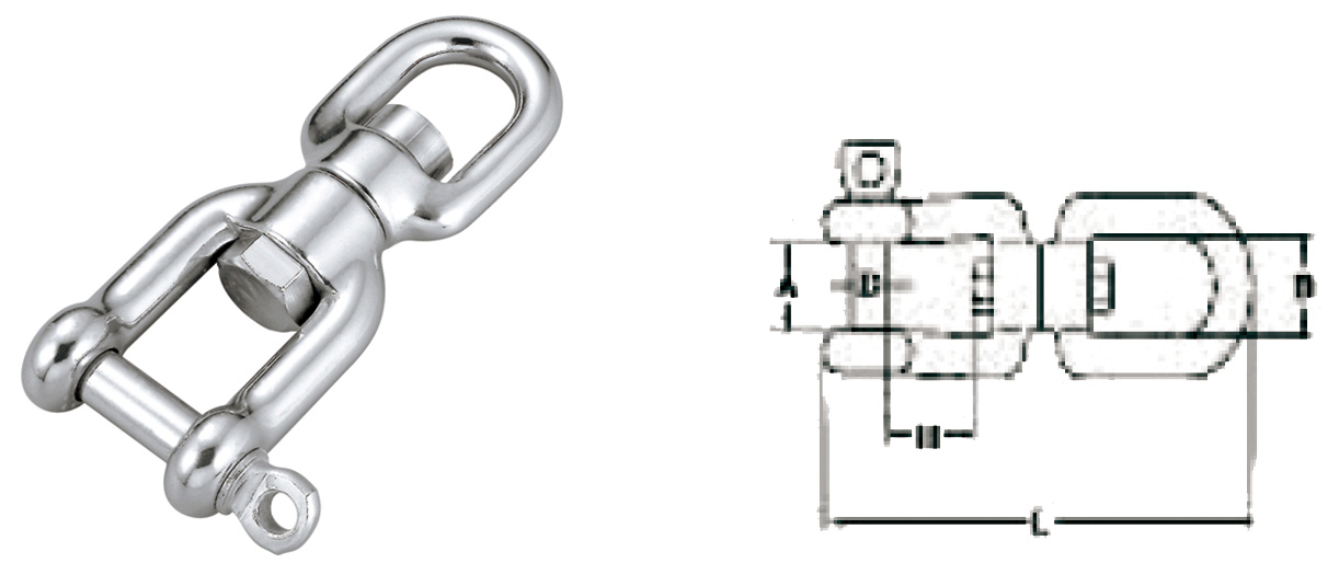Вертлюг крепления якоря 66мм (нержавейка) Вертлюг крепления якоря 66мм (нержавейка)