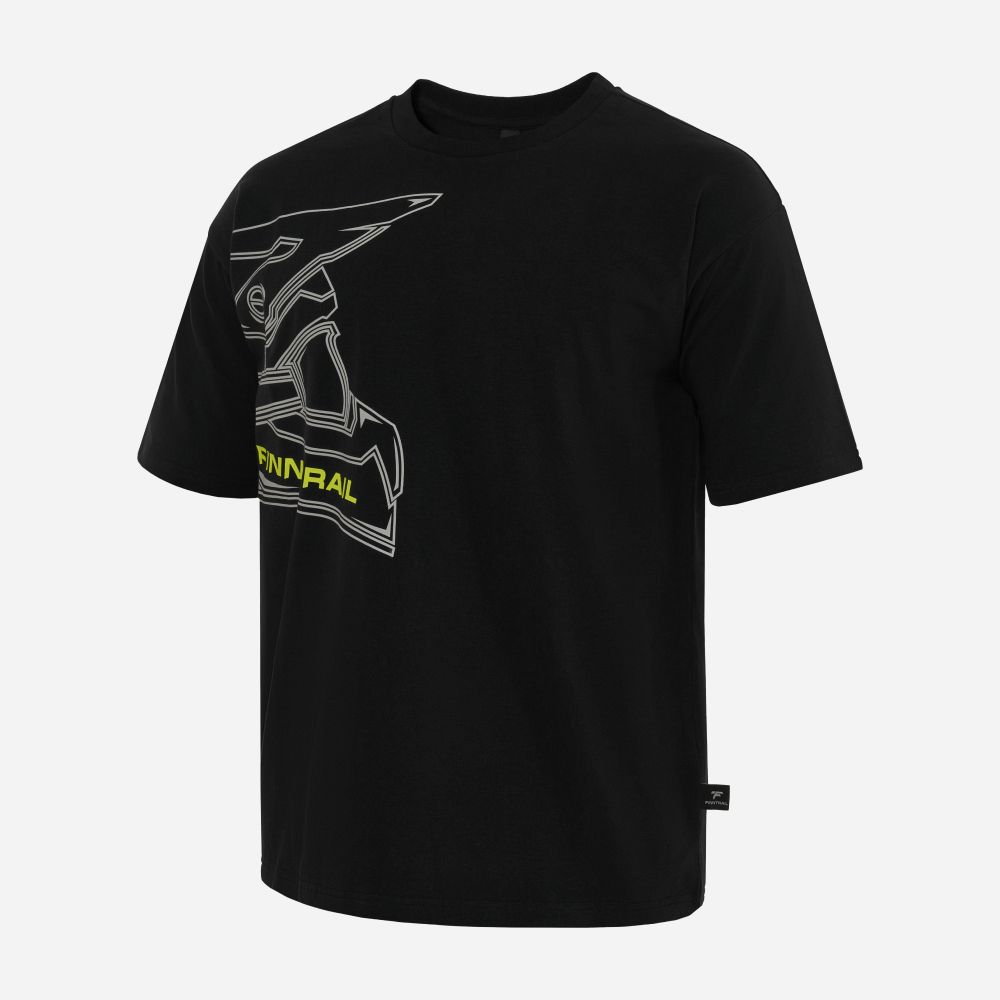 Футболка FINNTRAIL Helmet Black Yellow 2024 Футболка FINNTRAIL Helmet Black Yellow 2024
