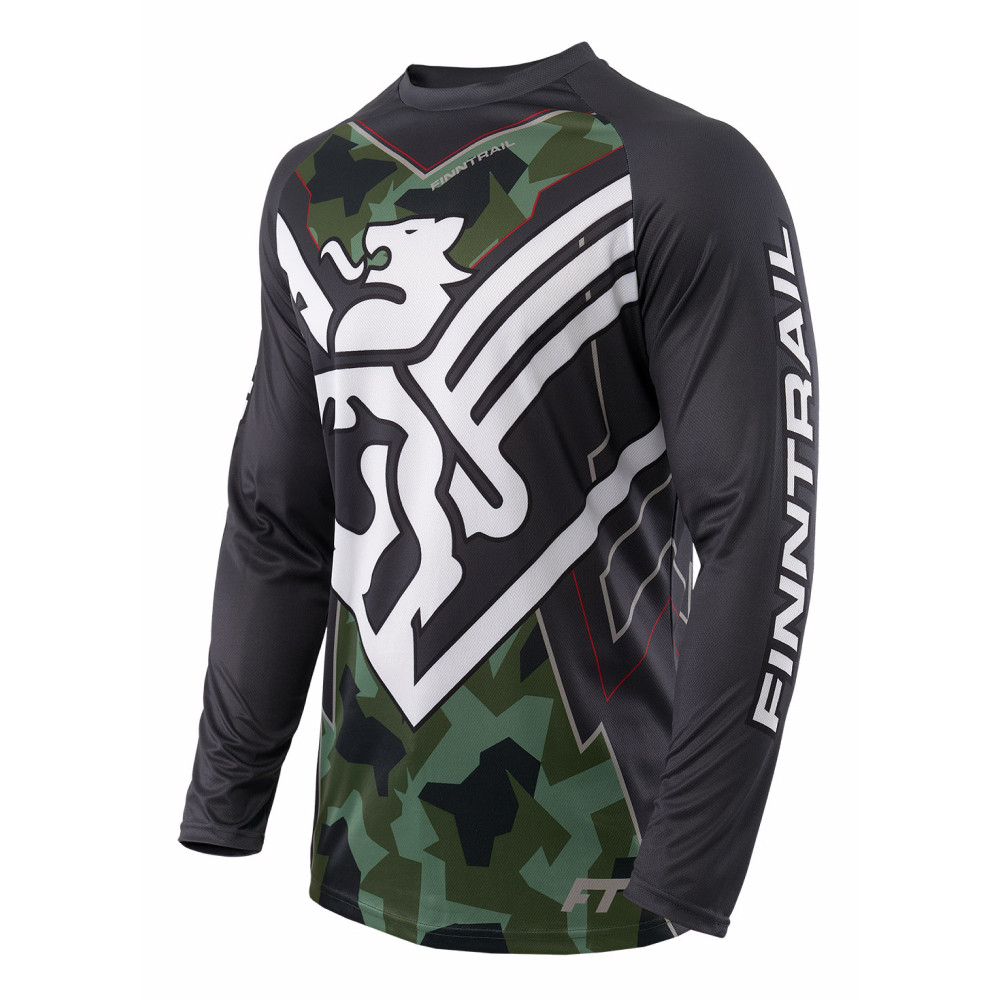 Джерси FINNTRAIL Jersey Camo Army 2023 Джерси FINNTRAIL Jersey Camo Army 2023