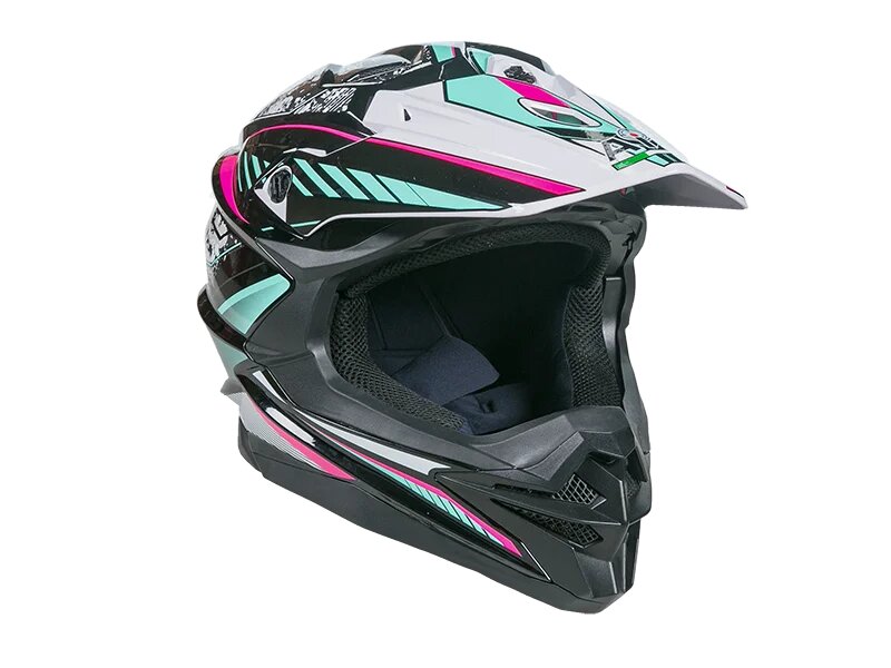 Шлем кроссовый AIM JK803 Black Blue 2021 Шлем кроссовый AIM JK803 Black Blue 2021