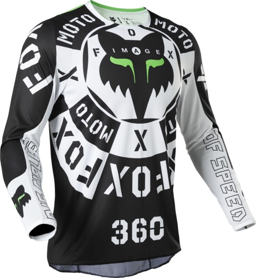 Джерси FOX 360 Nobul Jersey Black White 2022 Джерси FOX 360 Nobul Jersey Black White 2022