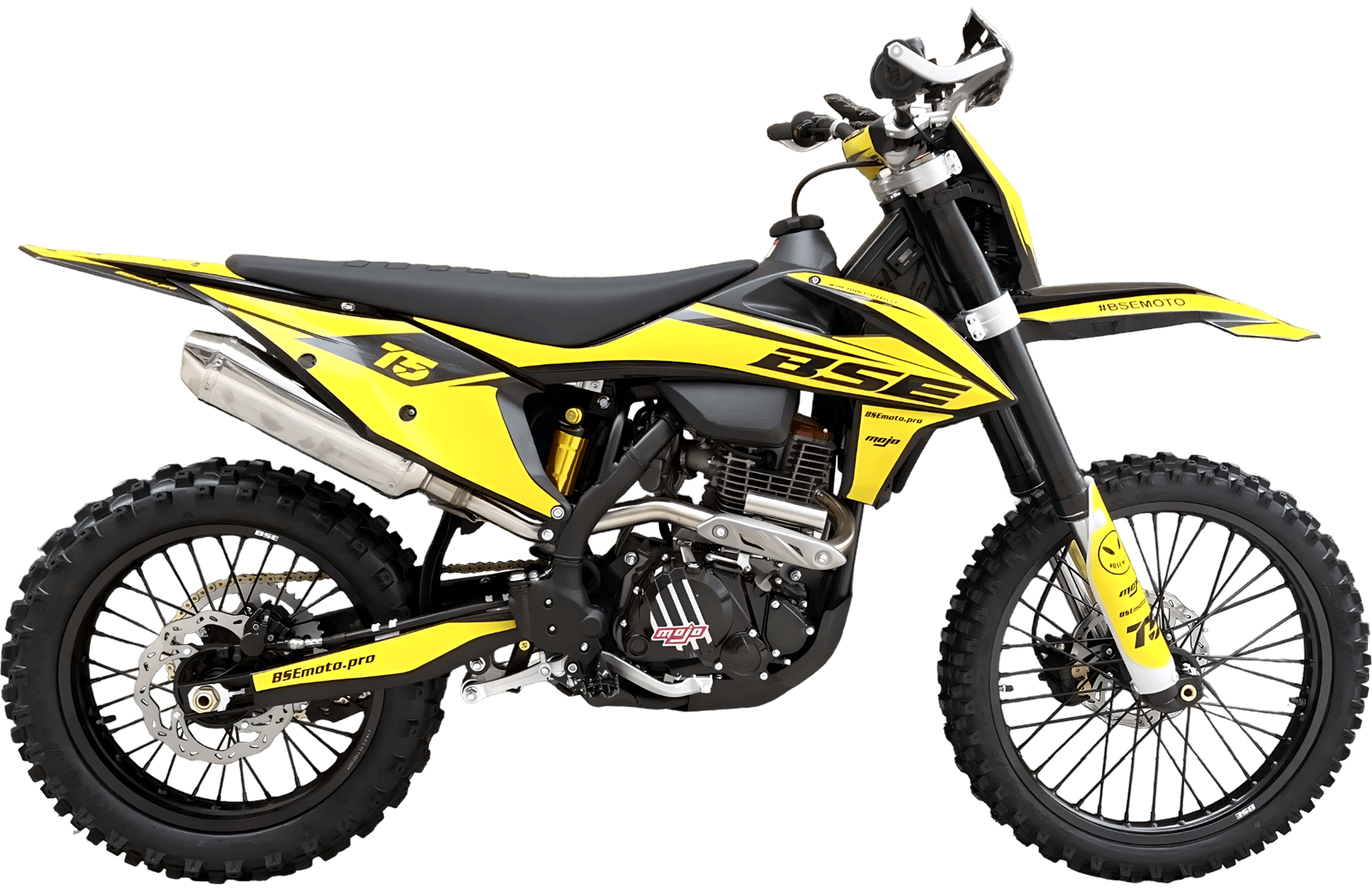 Мотоцикл кроссовый BSE T5 Yellow Twister Мотоцикл кроссовый BSE T5 Yellow Twister