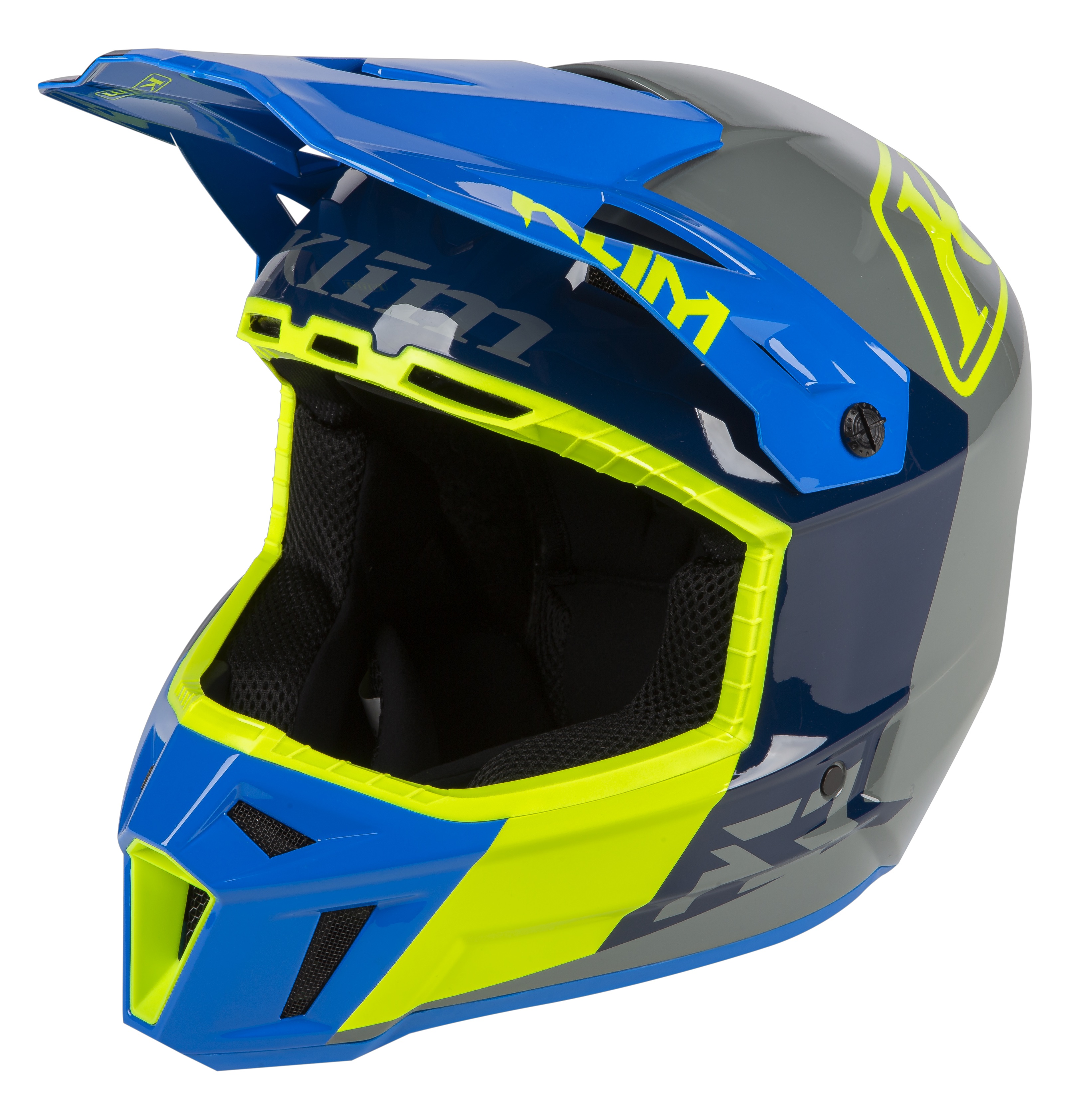 Шлем кроссовый KLIM F3 Blue 2021 Шлем кроссовый KLIM F3 Blue 2021