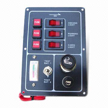 Панель электрическая 3 переключателя 3 автомата Панель электрическая 3 переключателя 3 автомата