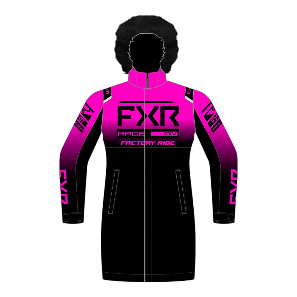 Пальто FXR Warm-Up Black Fuchsia 2023 Пальто FXR Warm-Up Black Fuchsia 2023