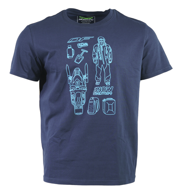 Футболка DRAGONFLY Snow Man Blue 2025 Футболка DRAGONFLY Snow Man Blue 2025