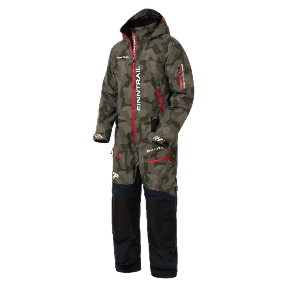 Комбинезон утеплённый FINNTRAIL Widetrack Camo Shadow Green 2025 Комбинезон утеплённый FINNTRAIL Widetrack Camo Shadow Green 2025